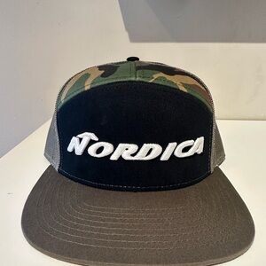 Nordica Men's Camouflage and Black Hat